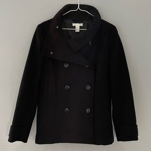 H&M Black Pea Coat